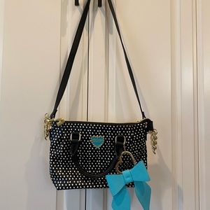 Betsey Johnson Dot Bow Crossbody Bag